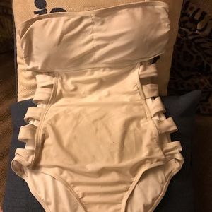 Super Cute Juniors White Swimsuit